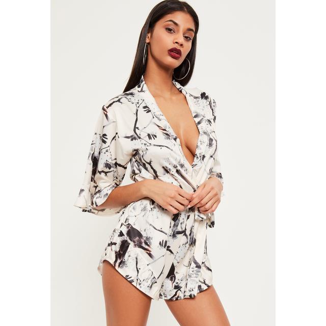missguided kimono playsuit