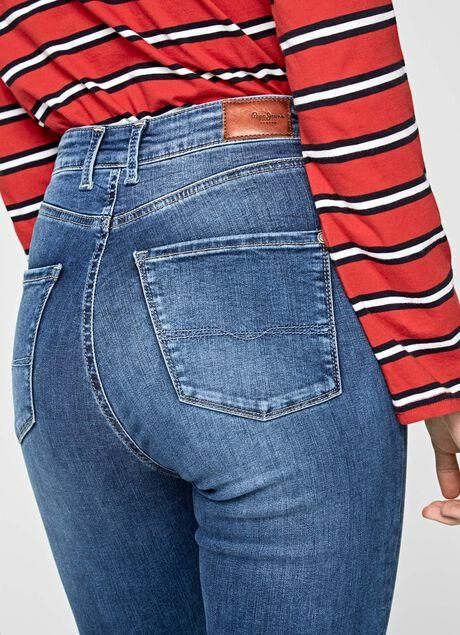 slim fit high waist jeans