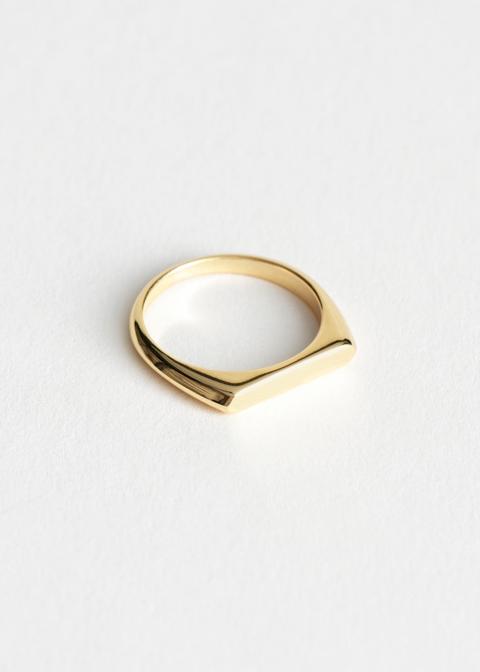 Flat Top Ring - Gold