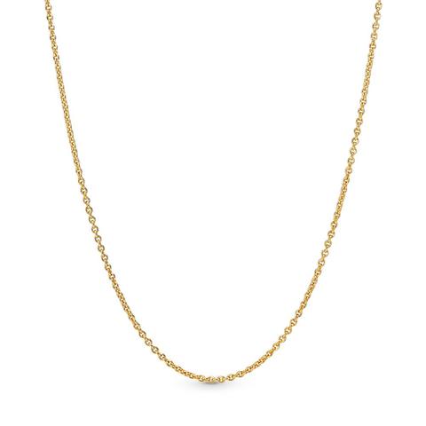 Pandora Classic Cable Chain Necklace - 14k Gold-plated Unique Metal Blend