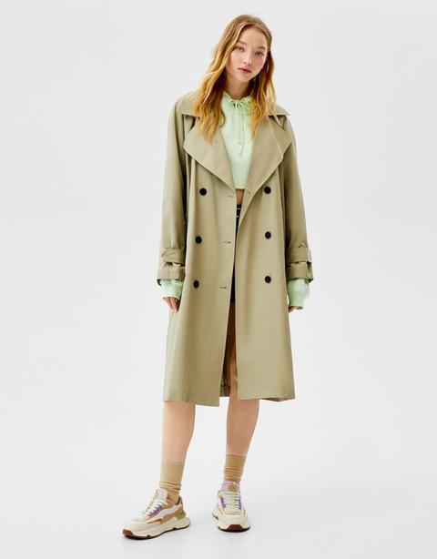 Gabardina Trench Algodón