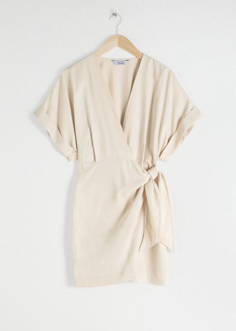 Relaxed Wrap Mini Dress