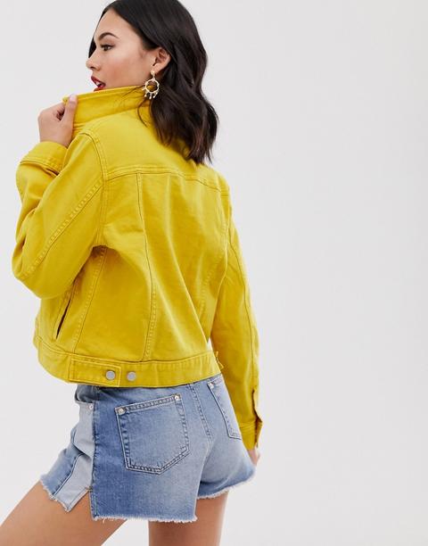 J. Crew - Giacca Di Jeans Gialla Corta - Giallo from ASOS on 21 Buttons