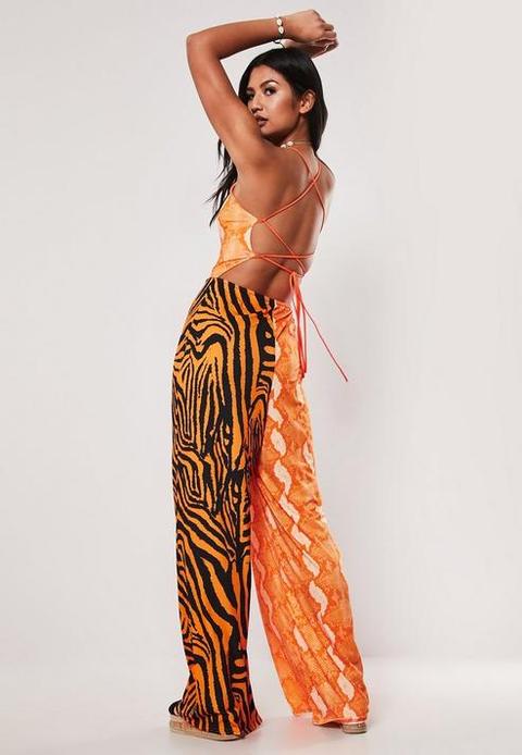 Orange 2025 jumpsuit missguided