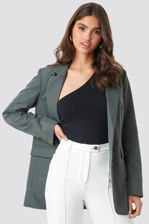 Boyfriend Blazer Grau