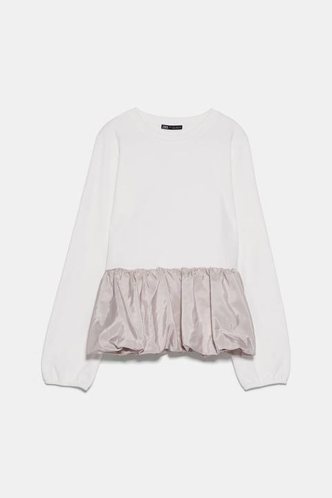 Sudadera Volante Combinado