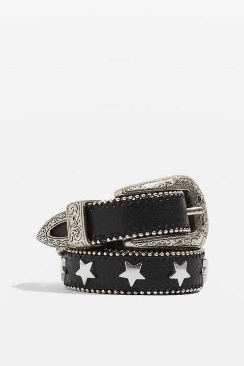 Star Stud Skinny Belt