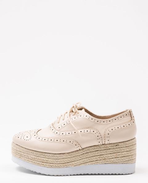 Scarpe Derby Suola In Corda