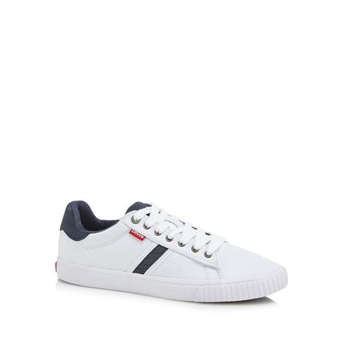 White Canvas 'skinner' Trainers 