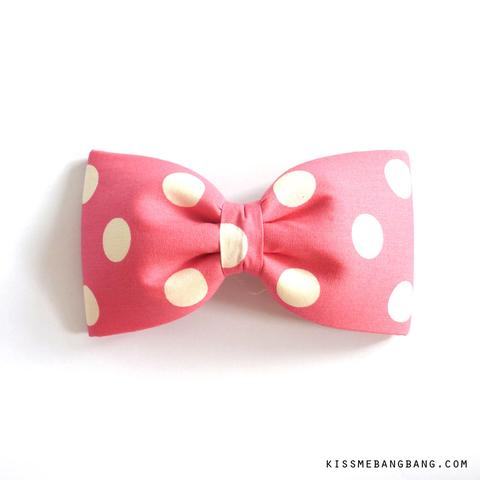 Pink Dot Hair Bow