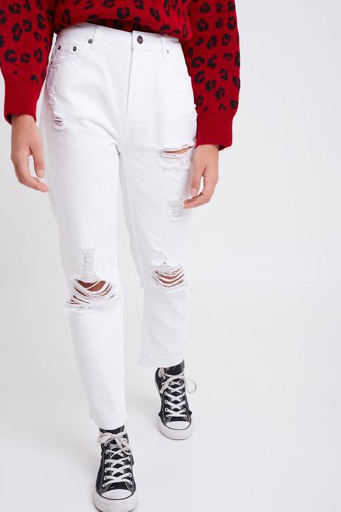 Jeans Boyfriend Con Strappi di SUBDUED su 21 Buttons