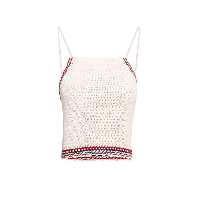 pull and bear top crochet