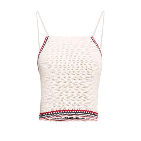 pull and bear crochet top