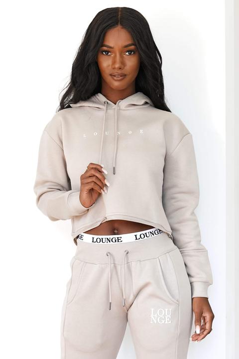 Mink Cropped Hoodie