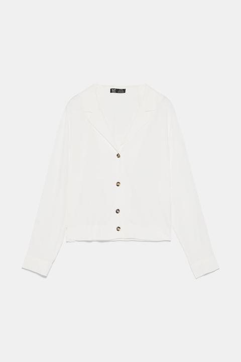 Camisa Corta Pliegues