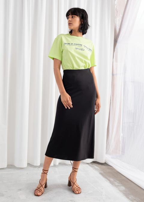 Stretch Midi Skirt