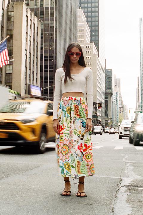 Falda Estampada Flores
