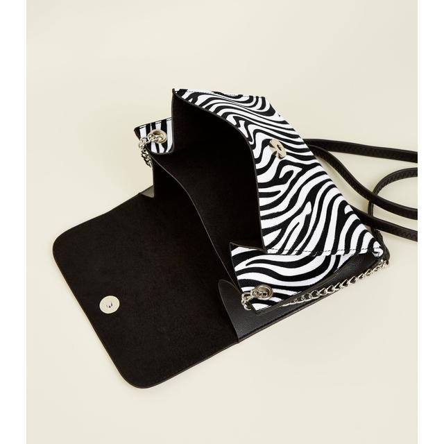 zebra print cross body bag