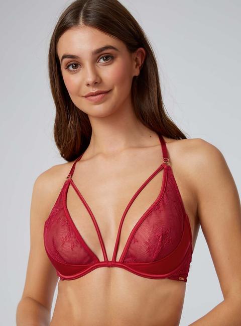 Boux Avenue Bouxtique By Boux Avenue Amina Plunge Push-up Bra - Pillar Box - 30c