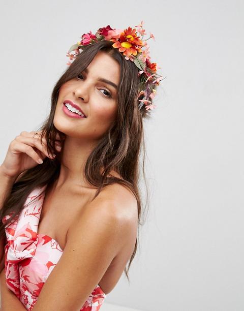 Diadema Tipo Corona Con Flores De Asos