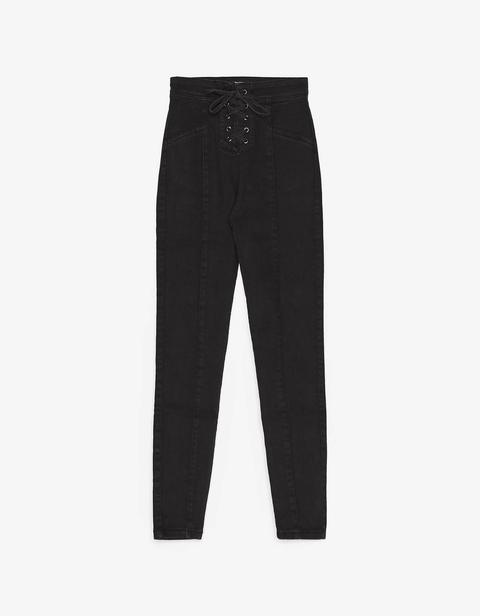 Pantalón Jegging Con Lazada