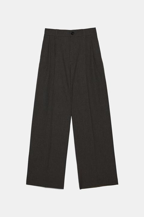 Pantalon De Costume À Carreaux