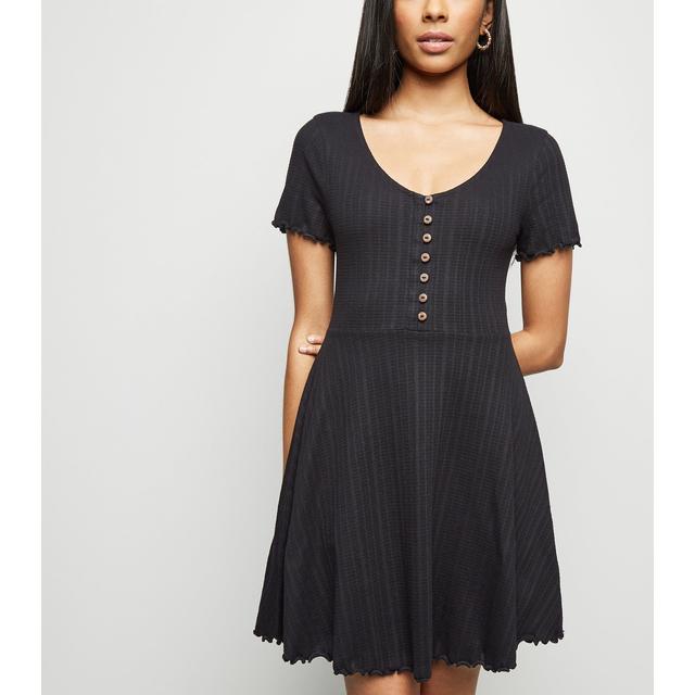 button up skater dress