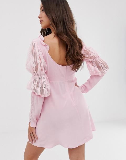 For Love Lemons Emanuelle Swing Dress In Pink From Asos On 21 Buttons