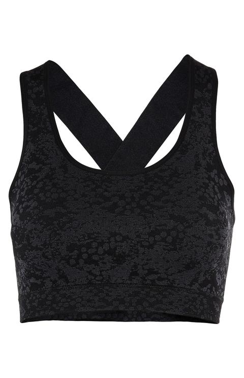 Top Deportivo De Jacquard Negro