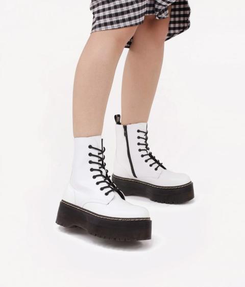 Botas Militares Verdes Plataforma Maxi