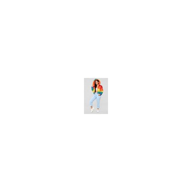 rainbow finesse cropped jacket