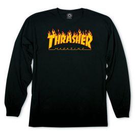 Flame Logo Longsleeve T-shirt (black)