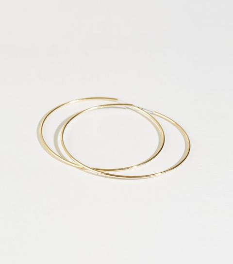 Gold Plated Hoop Earrings New Look