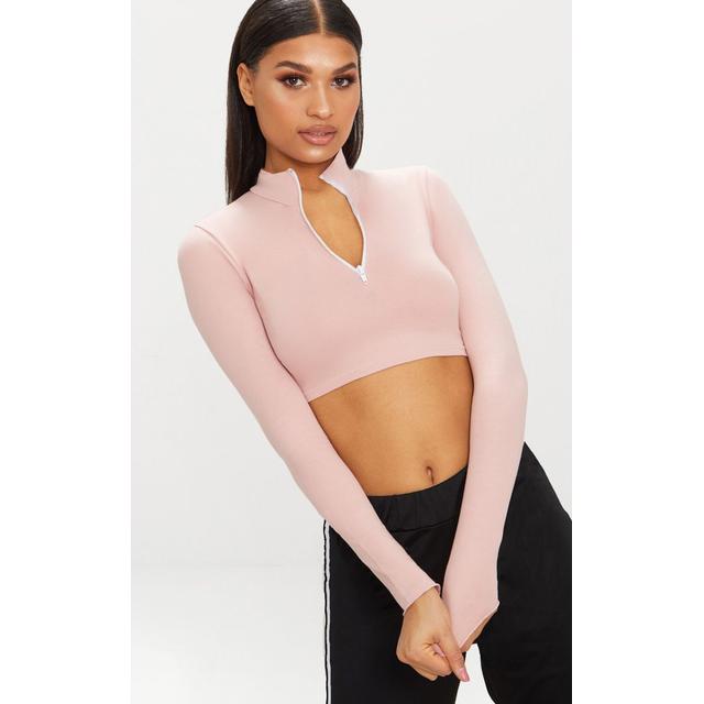 crop top with zip up front