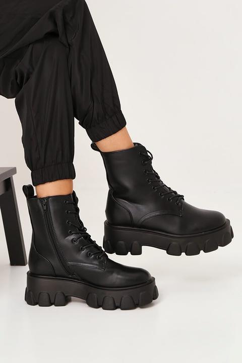 chunky sole boots