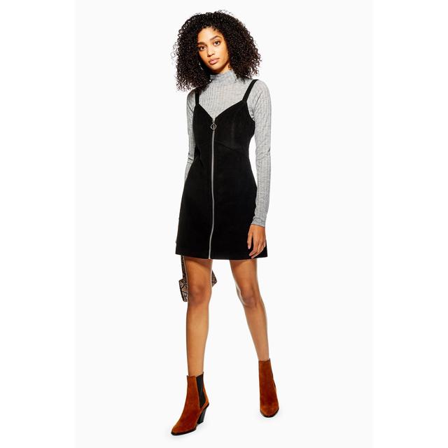 Topshop zip hot sale up dress