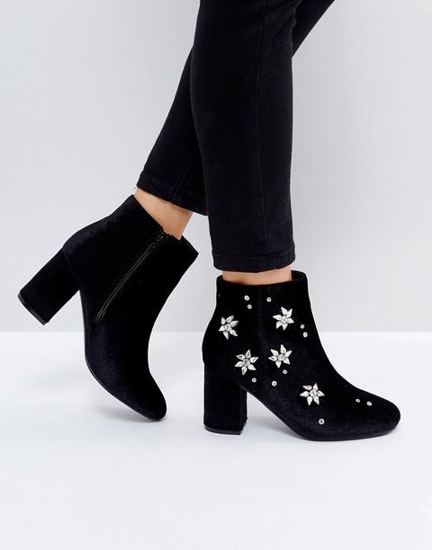 Asos Rosalie - Stivali Con Tacco Decorati - Nero