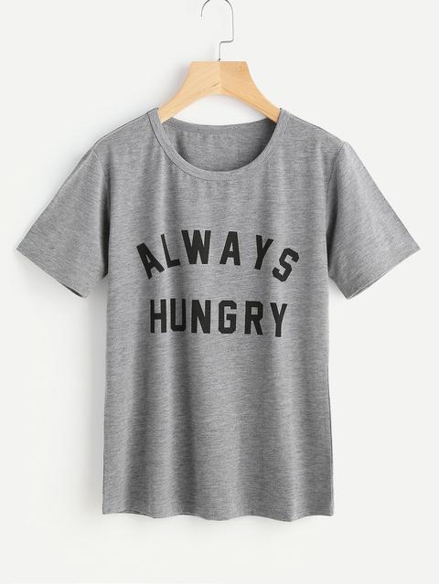 T-shirt Con Stampa Di Slogan