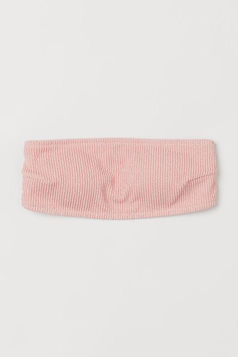 Padded Bandeau Bikini Top - Pink