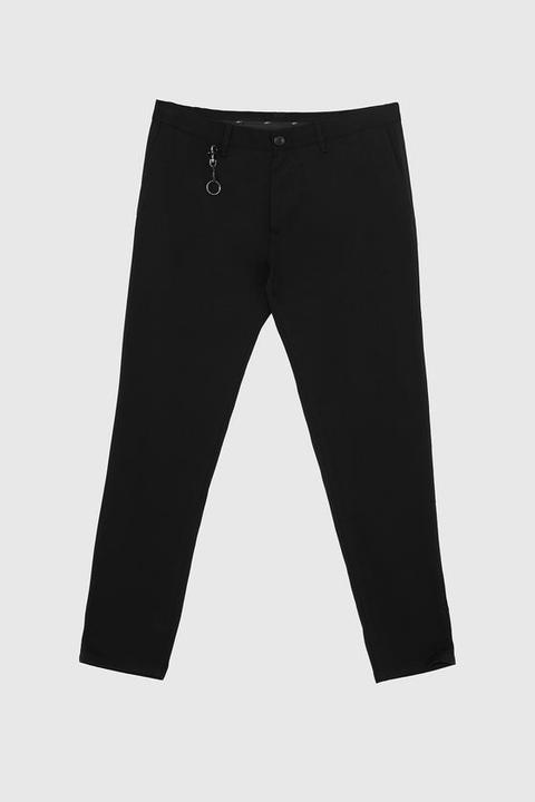 Pantaloni Melange Slim