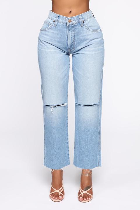 light blue distressed boyfriend jeans