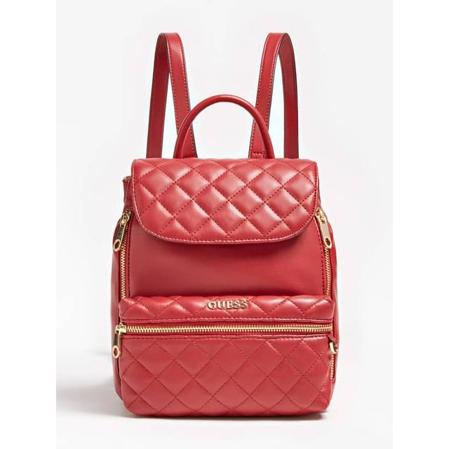 guess quilted backpack