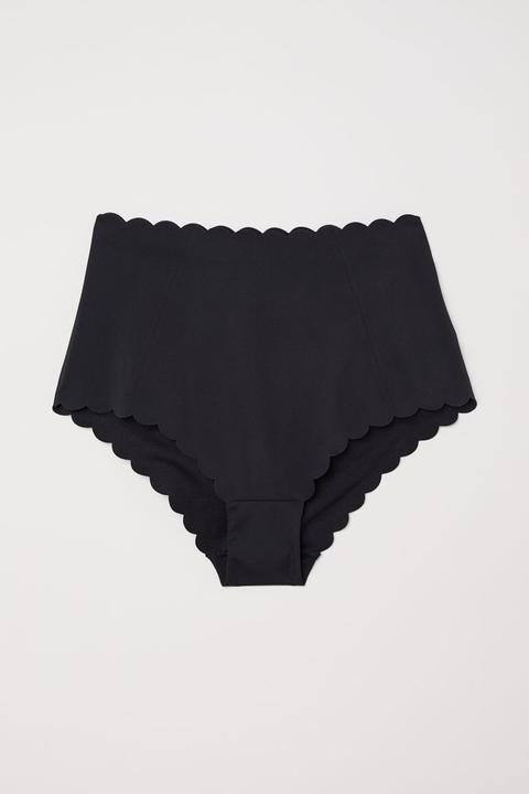 Braga De Bikini High Waist - Negro