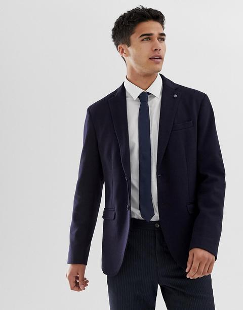 Selected Homme Slim Blazer In Navy - Navy