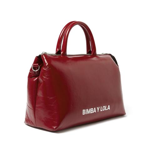 Bolso Bandolera Mediano Piel Rojo de Bimba Y Lola en 21 Buttons