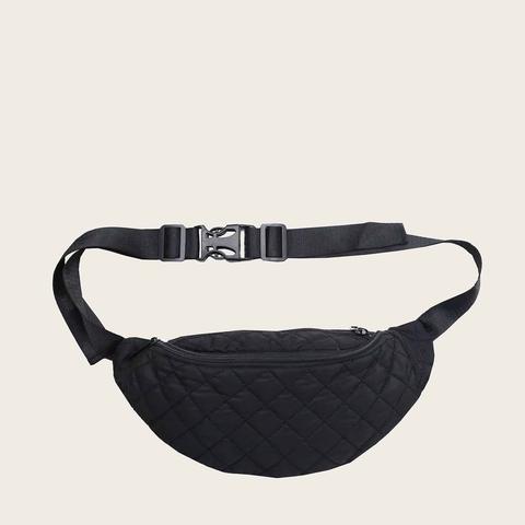 Quilted Zip Up Bum Bag