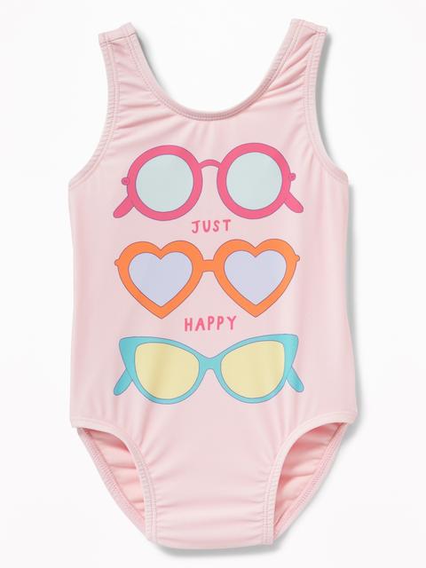 Graphic Swimsuit For Toddler Girls