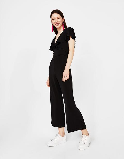 Culotte-jumpsuit Mit Cape