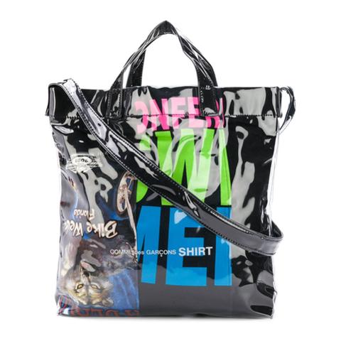 Comme des garcons hot sale shirt pvc tote