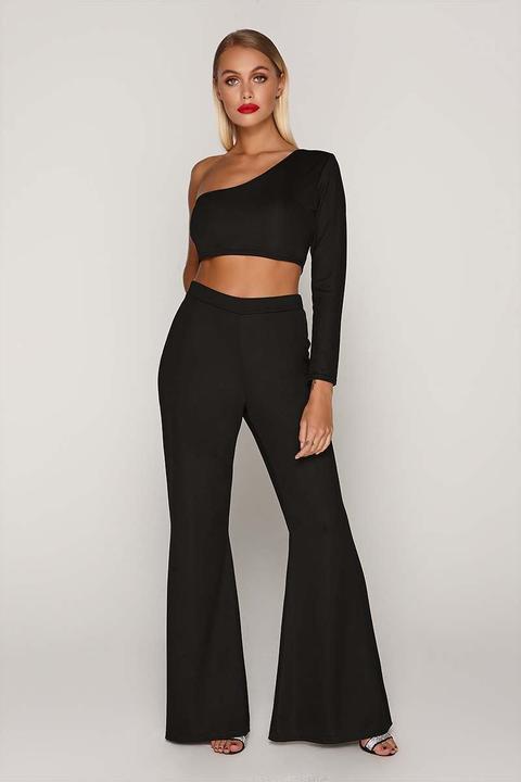 Black Trousers - Tammy Hembrow Black Wide Leg Trousers